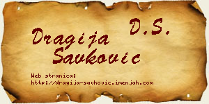 Dragija Savković vizit kartica